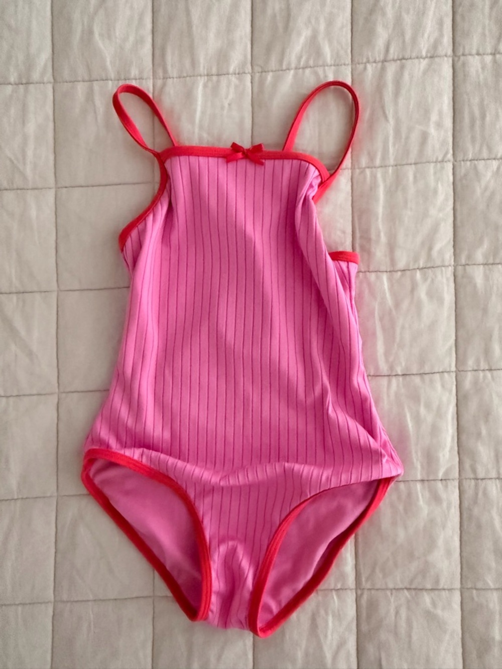 art class - Size M (8) - Hot Pink Swimsuit with Red Trim - Never worn!